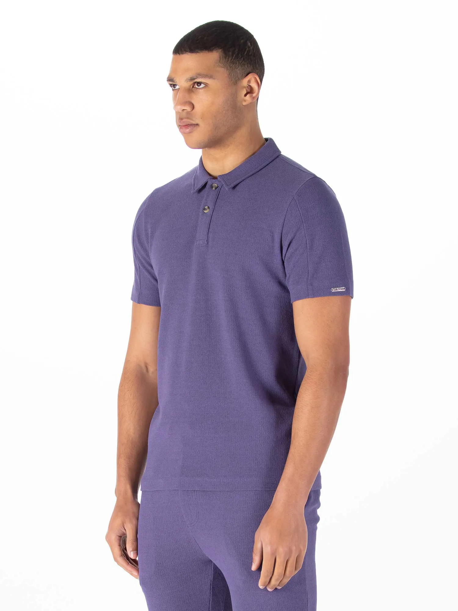 FUEGO TEXTURED WAFFLE POLO sold by Luke 1977 product image thumbnail 3