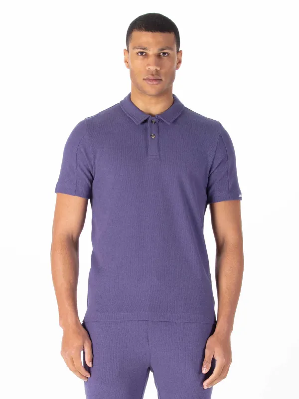 FUEGO TEXTURED WAFFLE POLO sold by Luke 1977