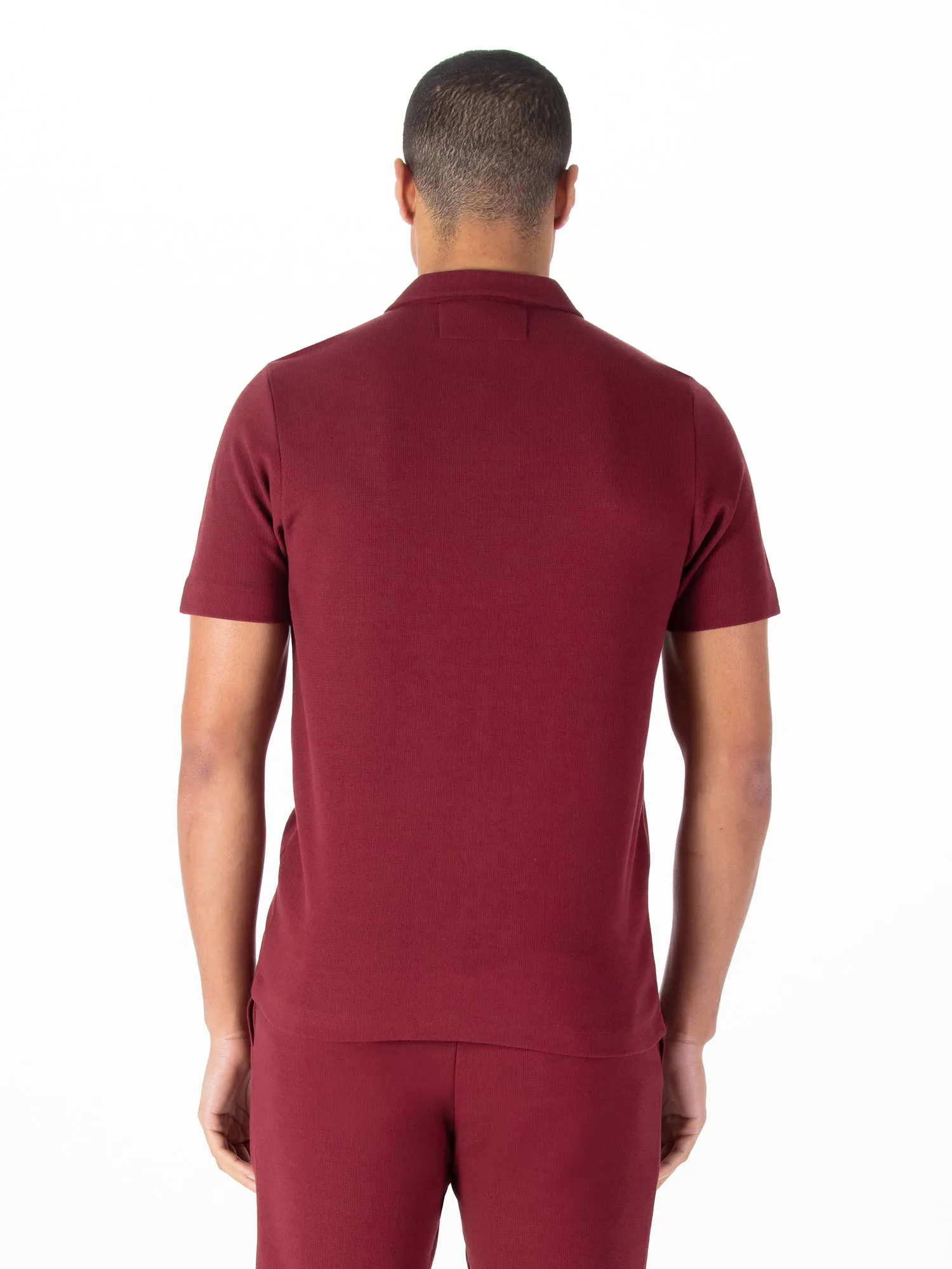 FUEGO TEXTURED WAFFLE POLO sold by Luke 1977 product image thumbnail 4