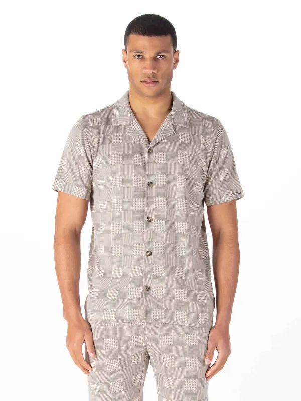 PACAYA WAFFLE TEXTURED SHORT SLEEVE CUBAN SHIRT sold by Luke 1977
