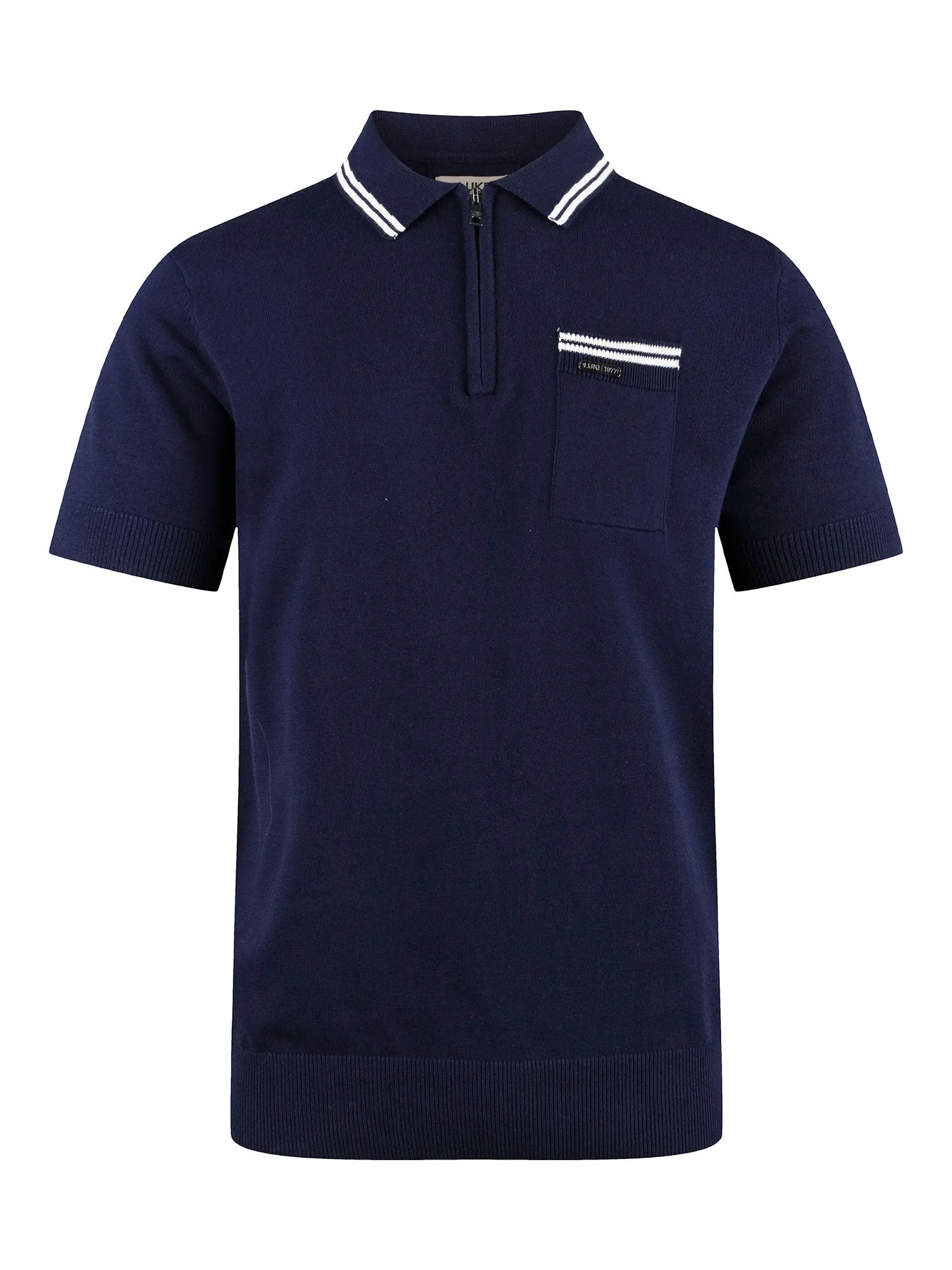 SEBACO KNITTED ZIP POLO sold by Luke 1977 product image thumbnail 2