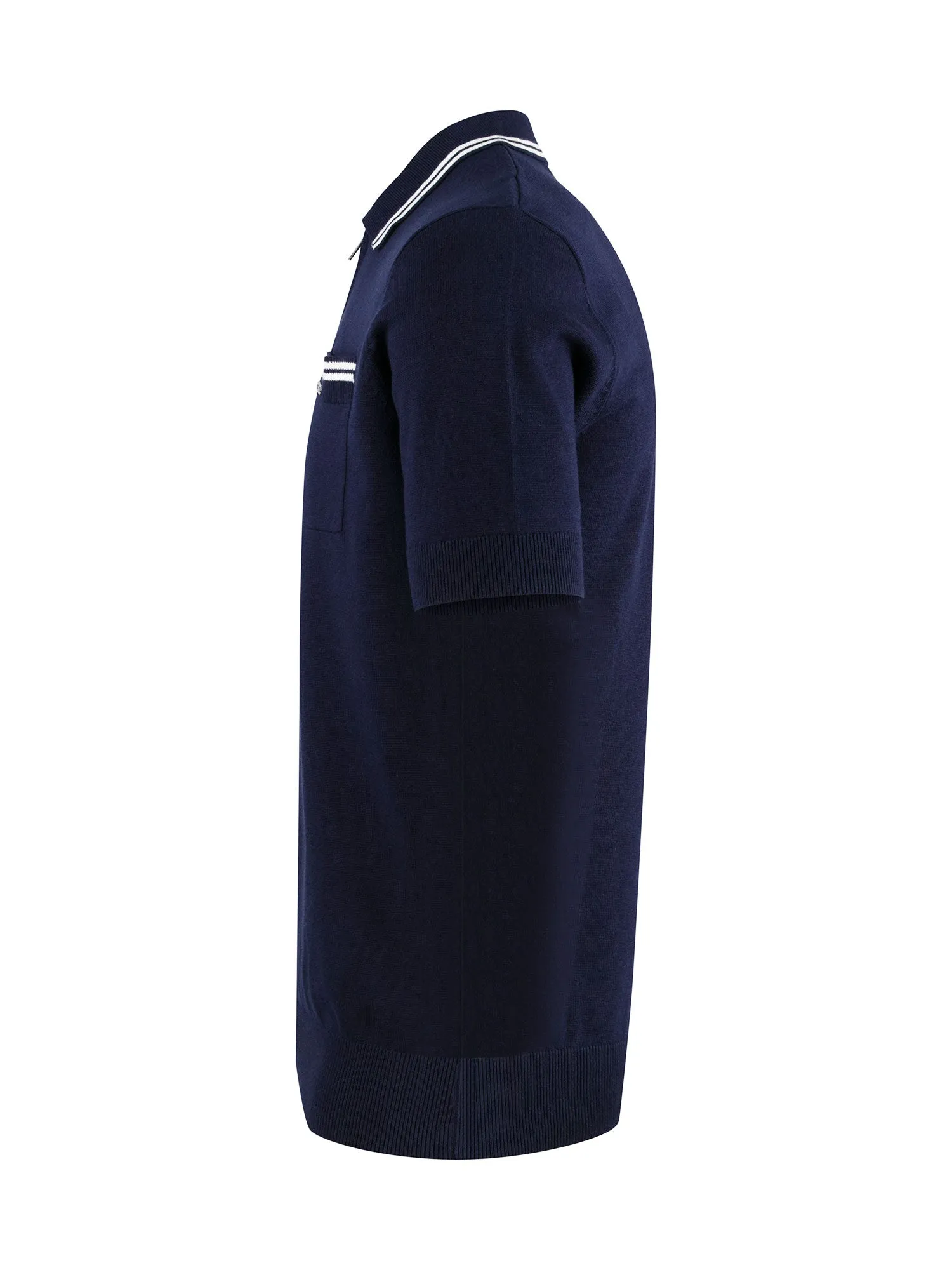 SEBACO KNITTED ZIP POLO sold by Luke 1977 product image thumbnail 5