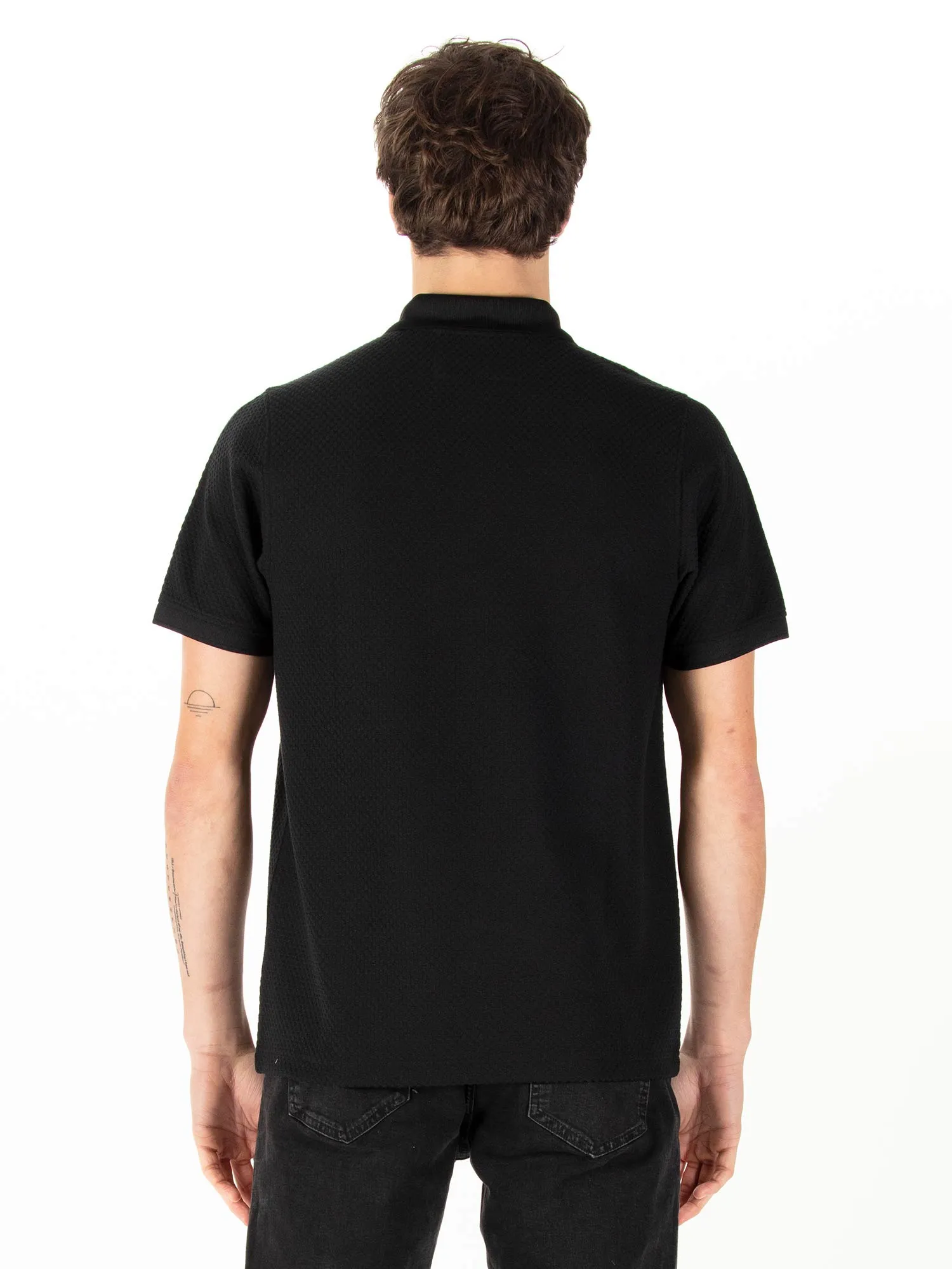 IZALCO WAFFLE JACQUARD TEXTURED POLO sold by Luke 1977 product image thumbnail 4