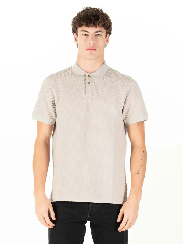 IZALCO WAFFLE JACQUARD TEXTURED POLO sold by Luke 1977