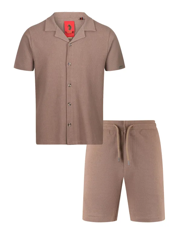 PACAYA WAFFLE TEXTURED SHORT SET sold by Luke 1977