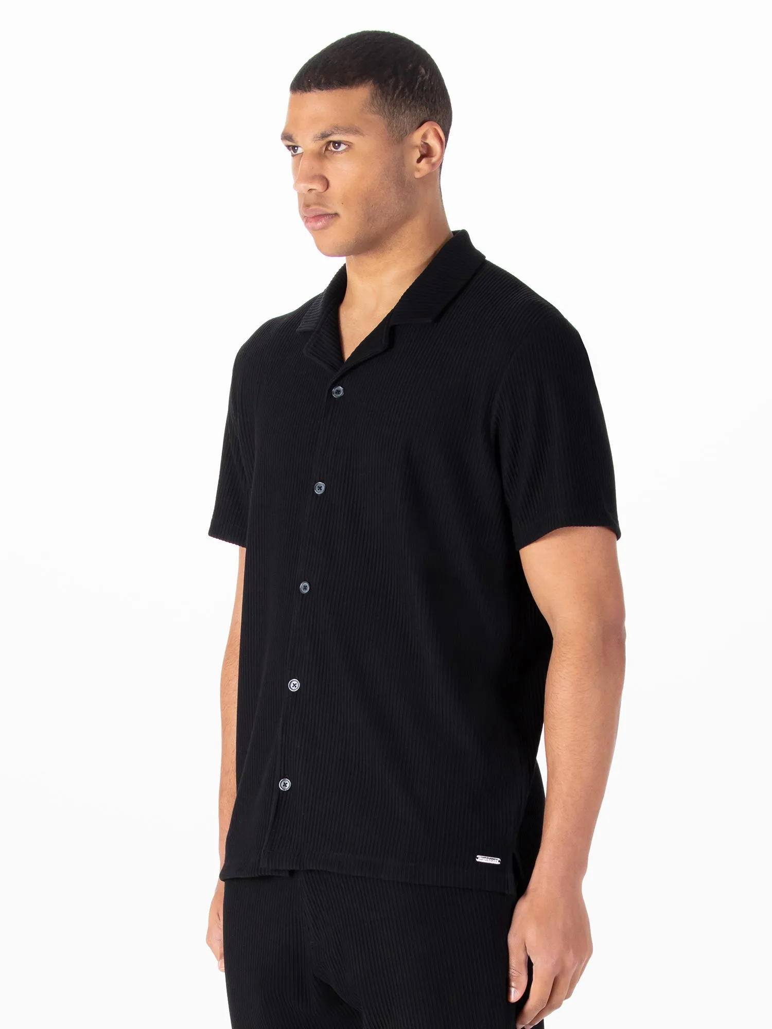 GWITHIAN RIBBED TEXTURED SHORT SLEEVE SHIRT sold by Luke 1977 product image thumbnail 4