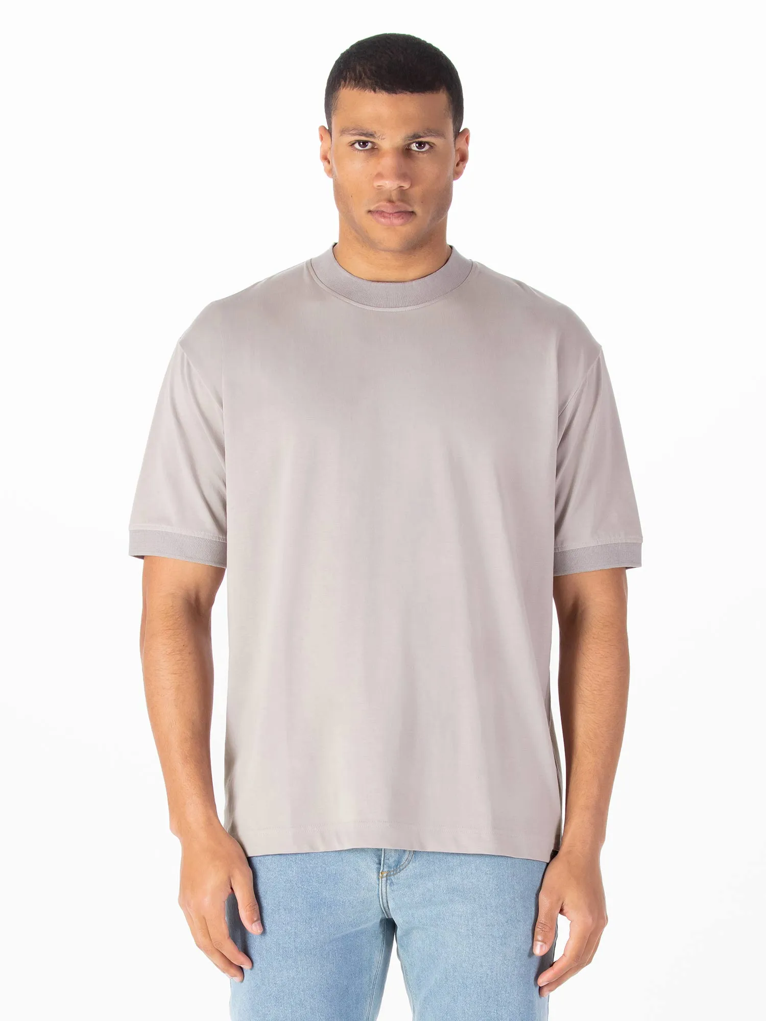 Watergate Pima Cotton Crew Neck T-Shirt - Grey sold by Luke 1977