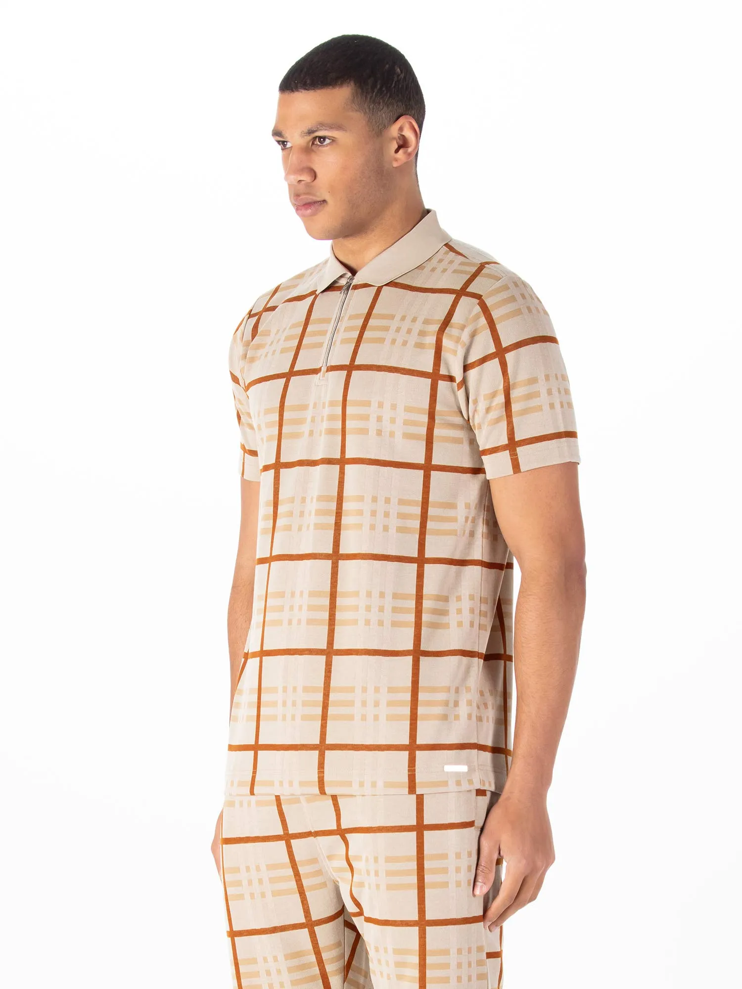 FORT CHECK ZIP POLO sold by Luke 1977 product image thumbnail 3