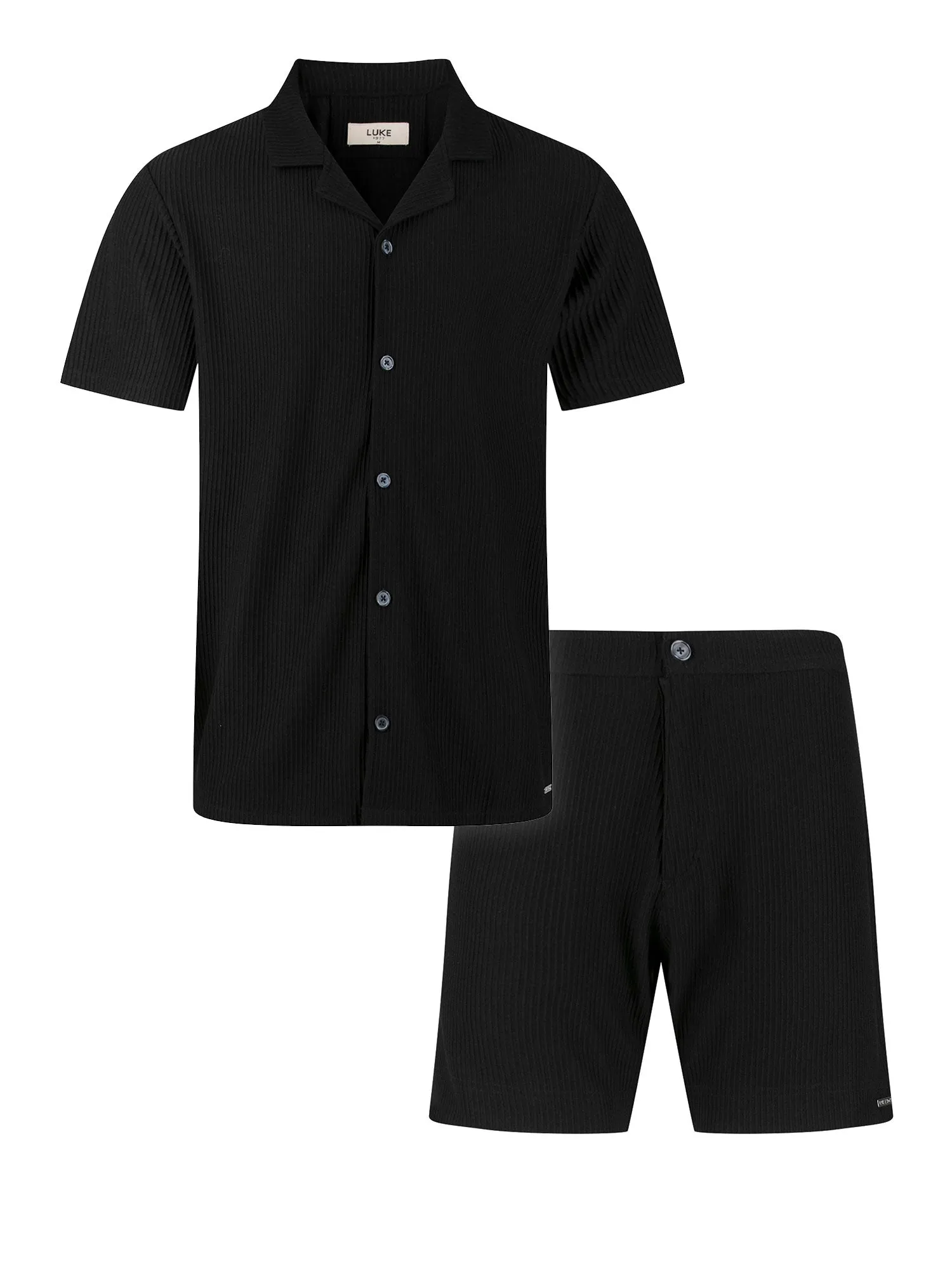 GWITHIAN RIBBED TEXTURED SHORT SET sold by Luke 1977 product image thumbnail 2