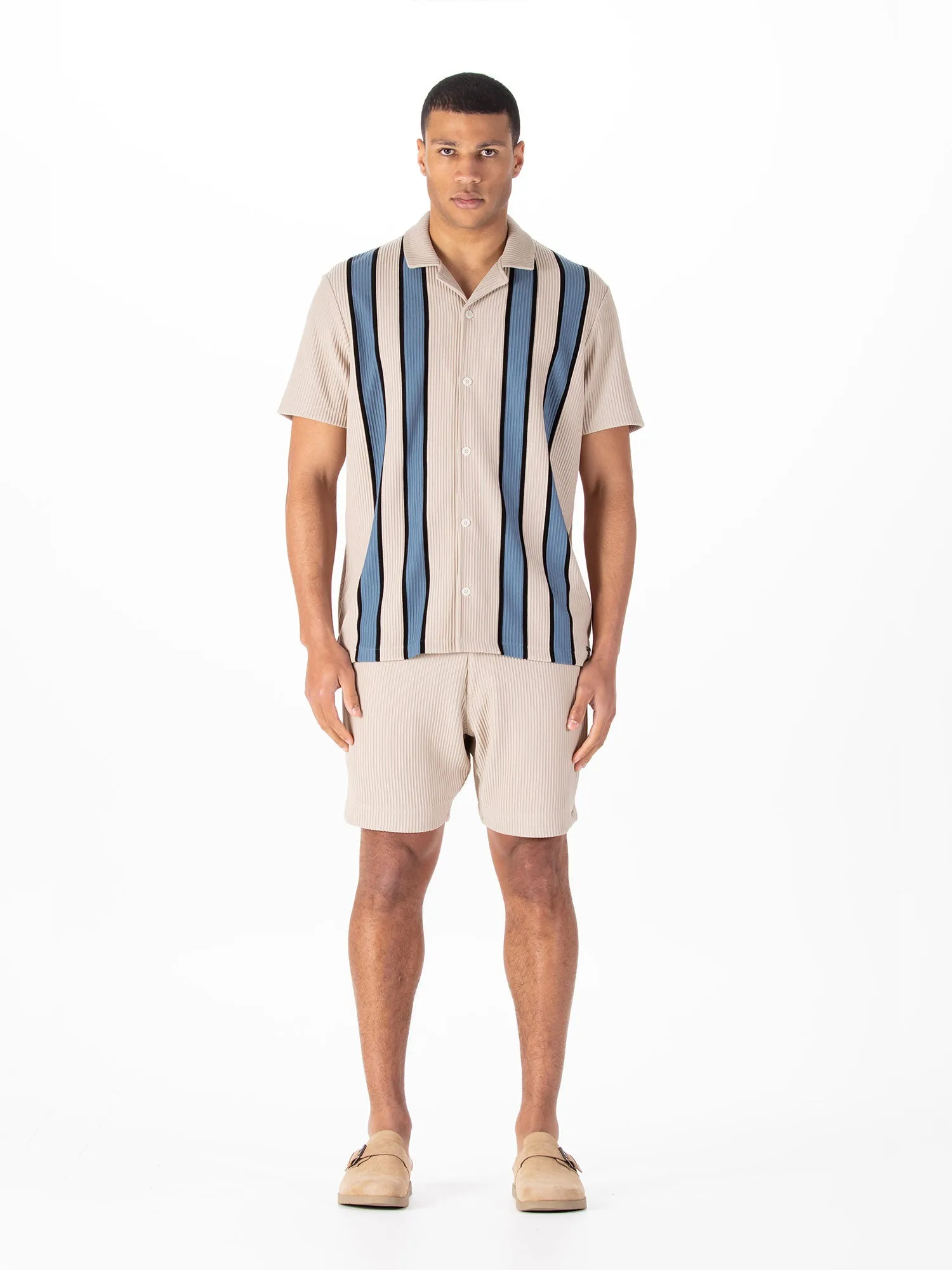 GWITHIAN RIBBED TEXTURED SHORT SET sold by Luke 1977 product image thumbnail 3