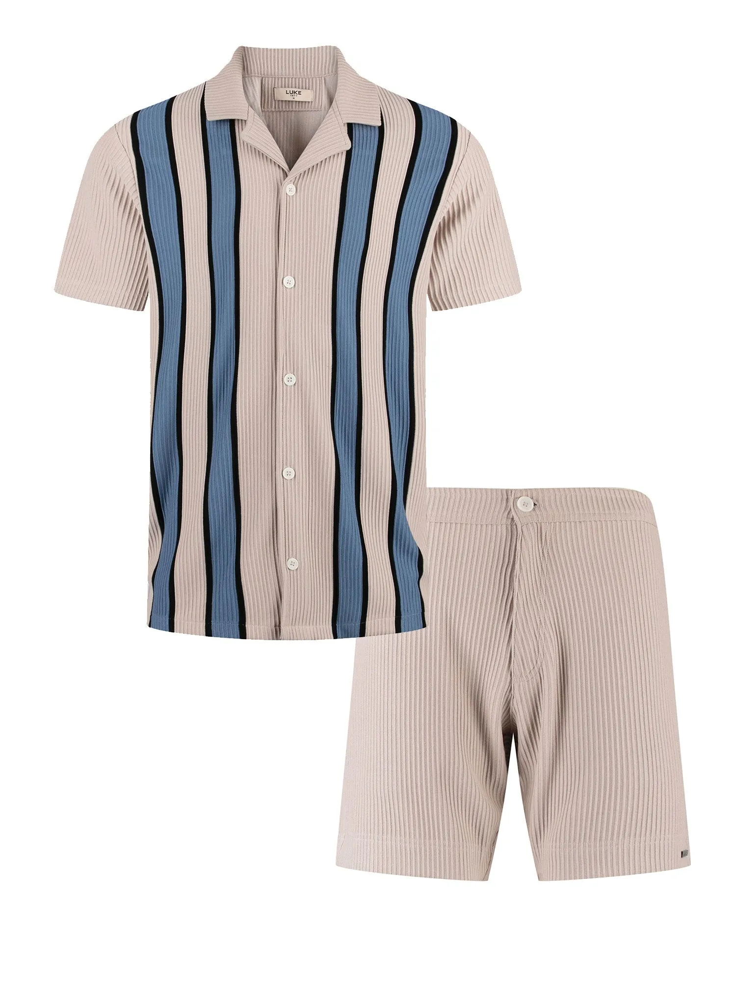 GWITHIAN RIBBED TEXTURED SHORT SET sold by Luke 1977 product image thumbnail 2