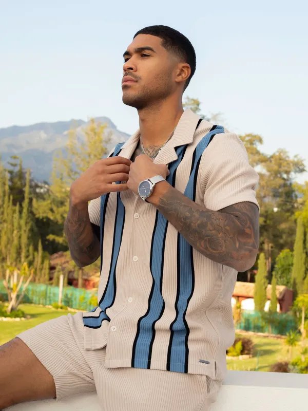 GWITHIAN RIBBED TEXTURED SHORT SET sold by Luke 1977