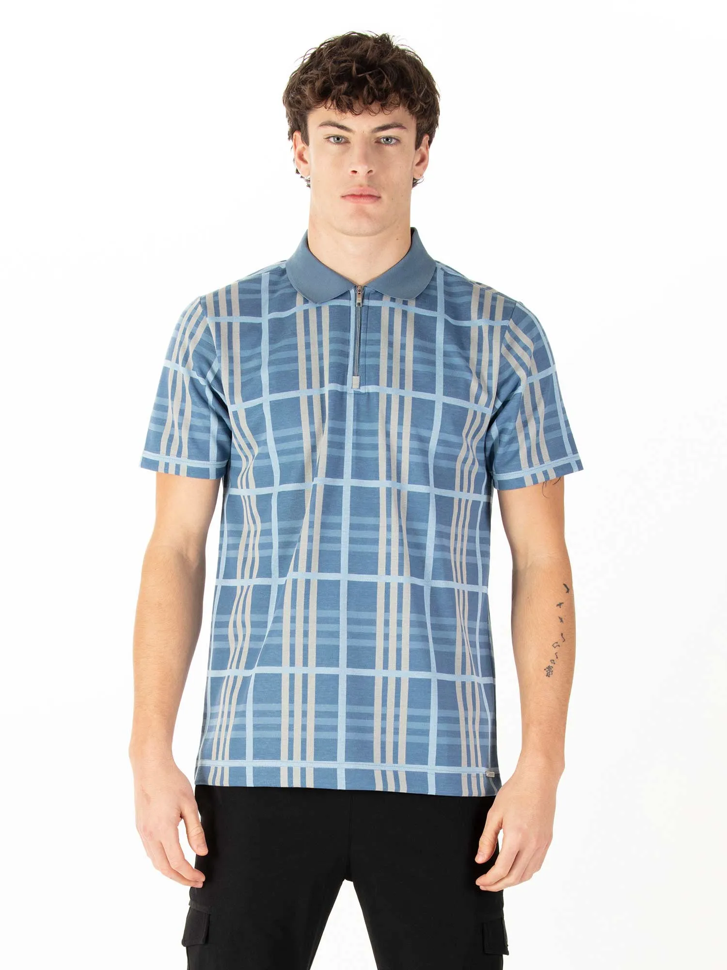 FORT CHECK ZIP POLO sold by Luke 1977 product image thumbnail 2