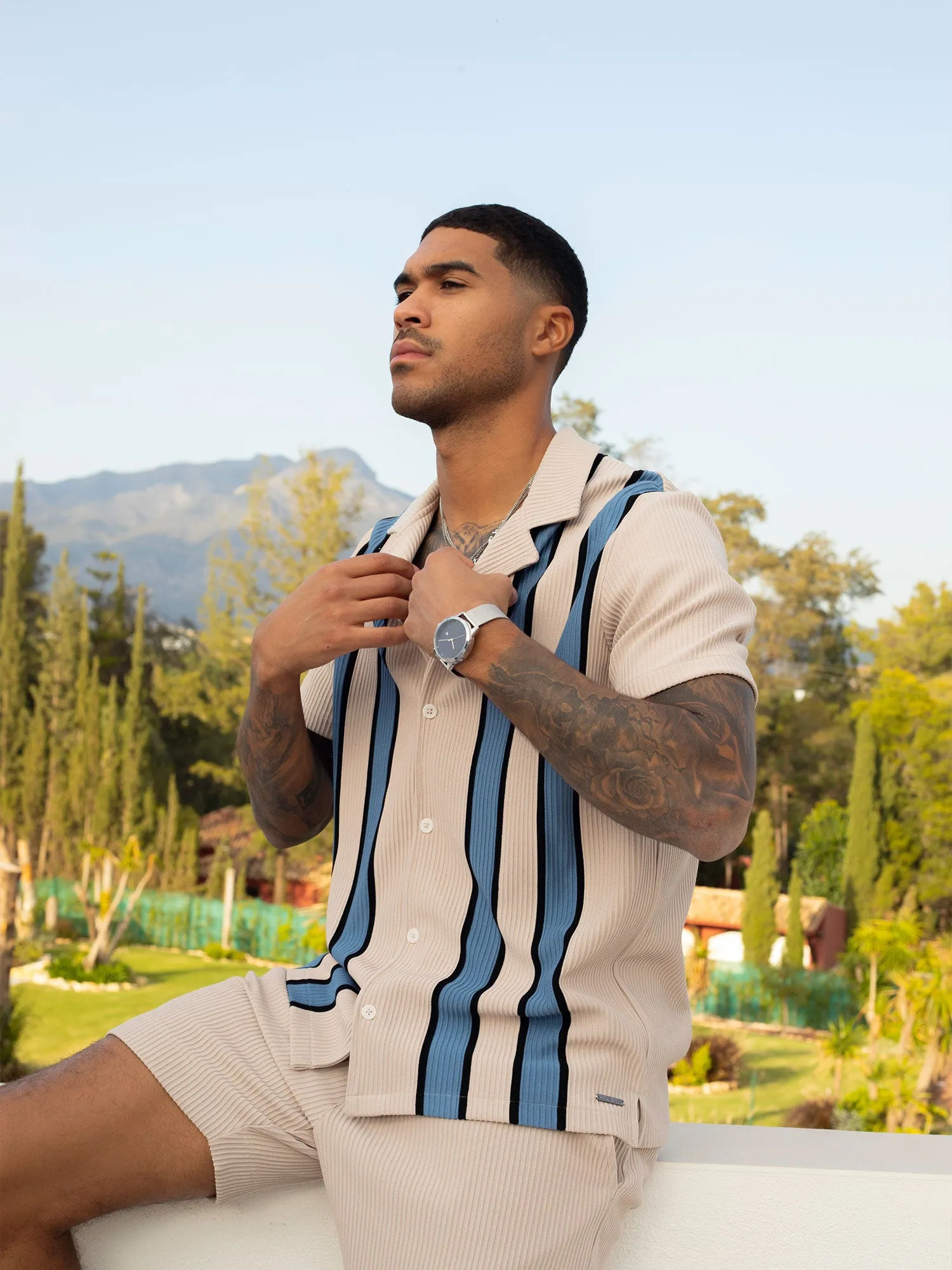 HELSTON RIBBED TEXTURED SHORTS sold by Luke 1977 product image thumbnail 2