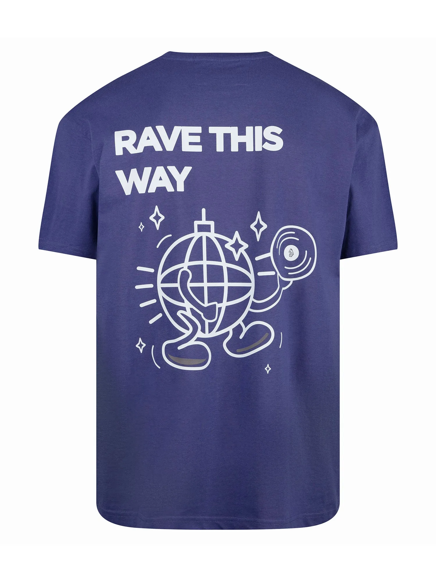 RAVE ON PRINTED T-SHIRT sold by Luke 1977
