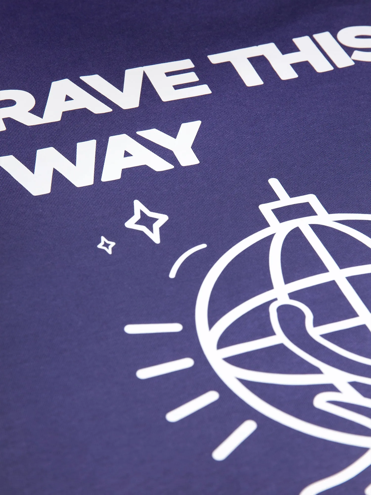 RAVE ON PRINTED T-SHIRT sold by Luke 1977 product image thumbnail 4