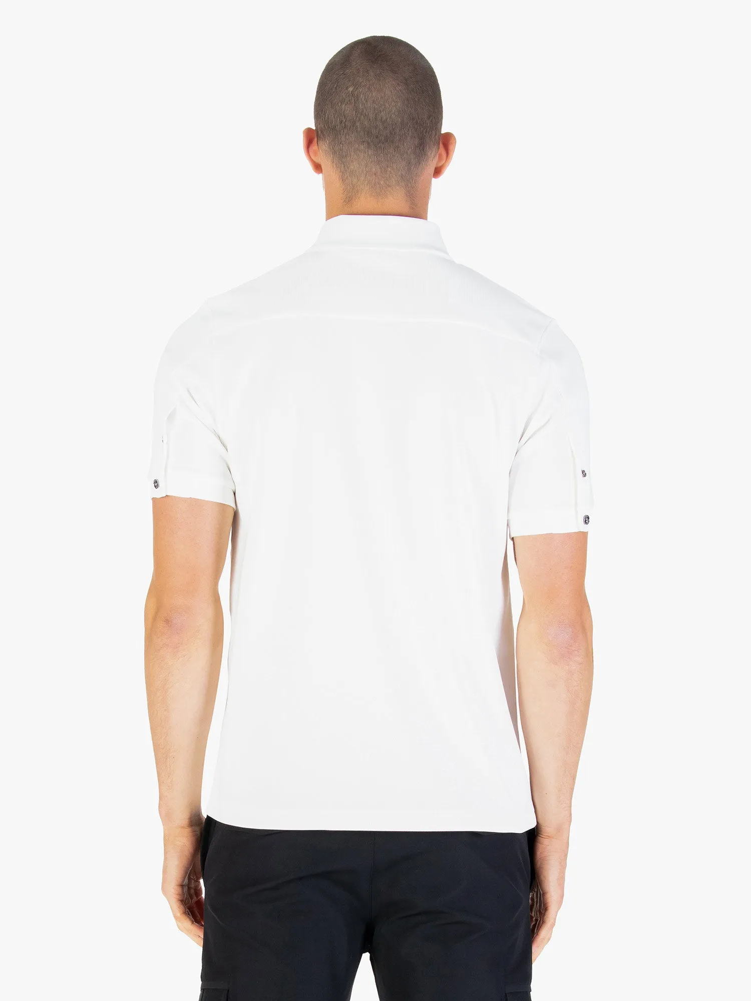 PENRITH ZIP NECK SHORT SLEEVE POLO sold by Luke 1977 product image thumbnail 4