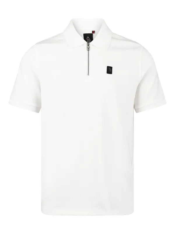 PENRITH ZIP NECK SHORT SLEEVE POLO sold by Luke 1977