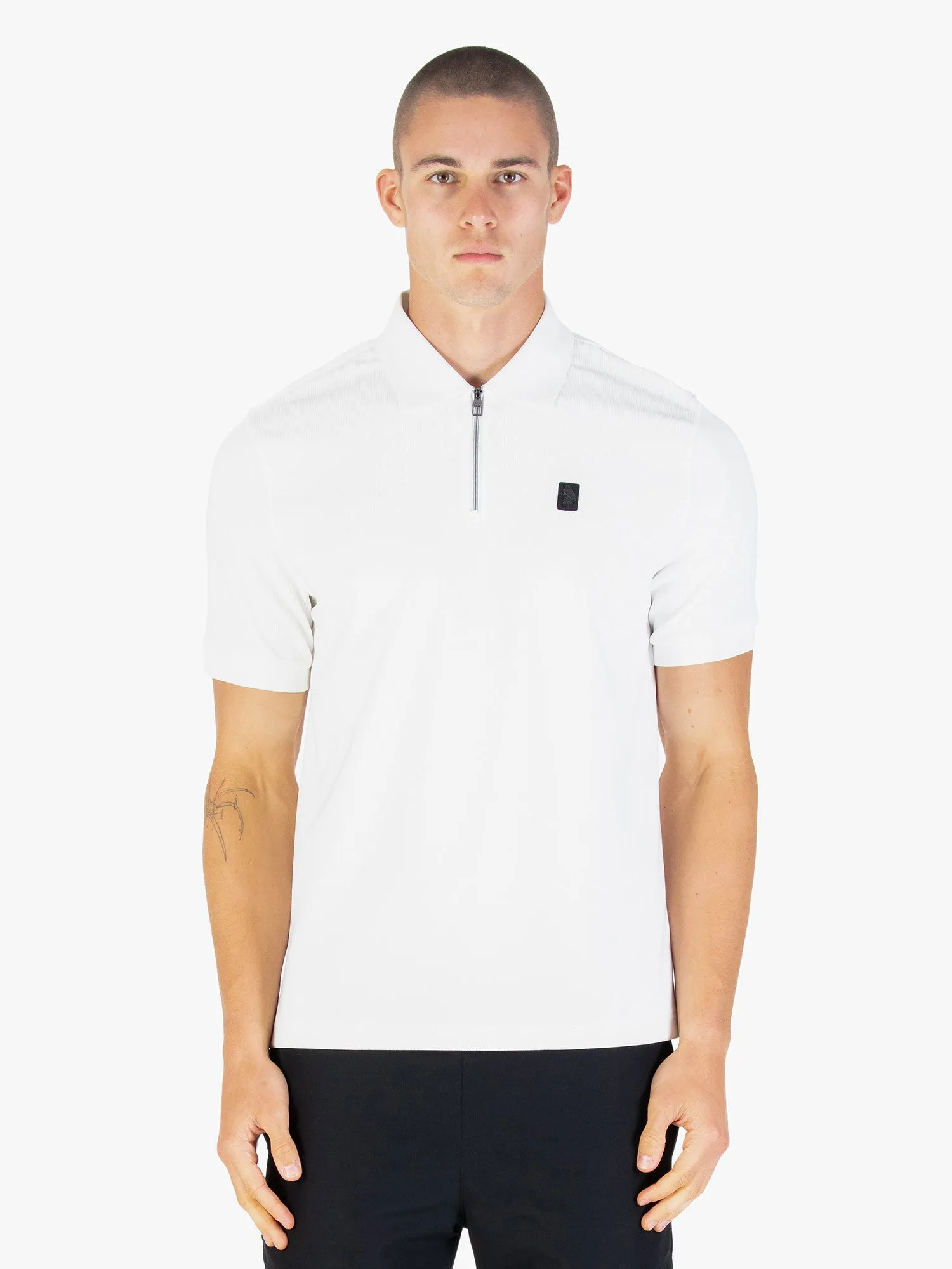 PENRITH ZIP NECK SHORT SLEEVE POLO sold by Luke 1977 product image thumbnail 2