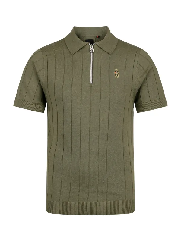 RIB EYE KNITTED POLO sold by Luke 1977
