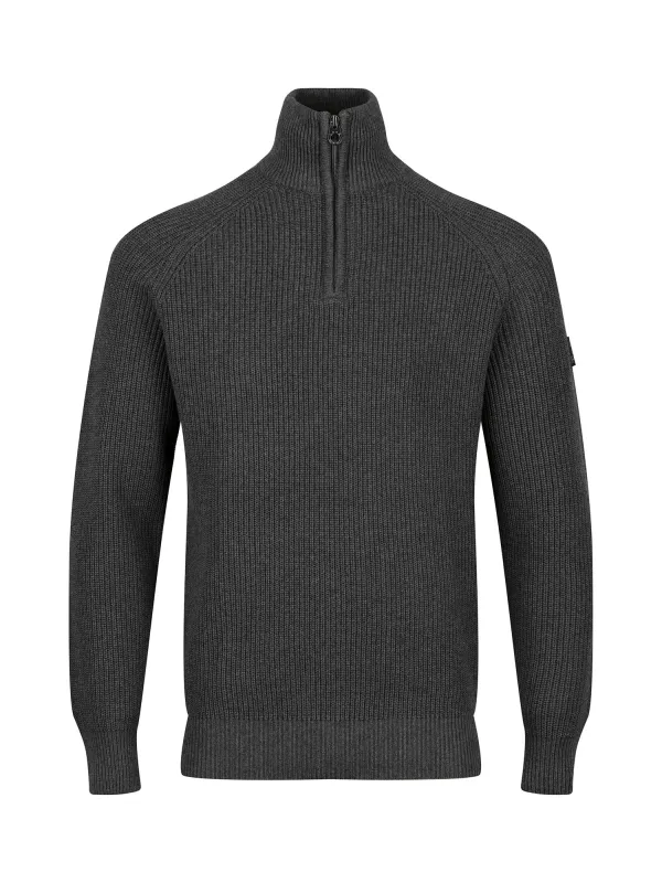 WATTON PLATED QUARTER ZIP KNITTED JUMPER sold by Luke 1977
