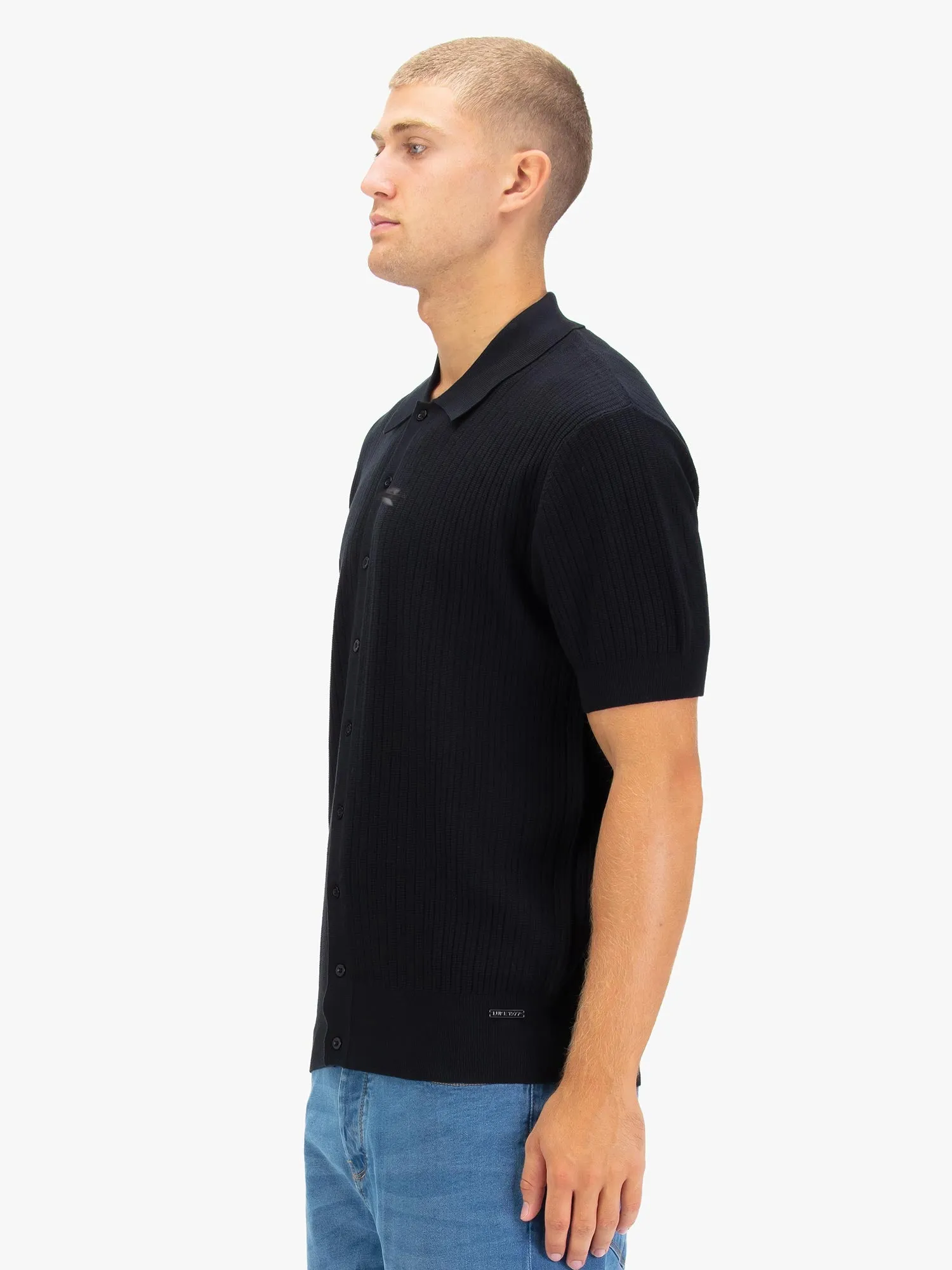 DALWOOD BUTTON THROUGH KNITTED POLO sold by Luke 1977 product image thumbnail 2