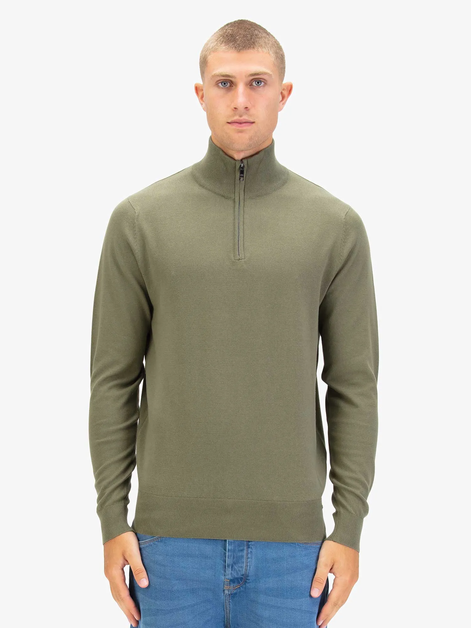 JACOB 1000 1/4 ZIP KNITTED JUMPER sold by Luke 1977 product image thumbnail 2