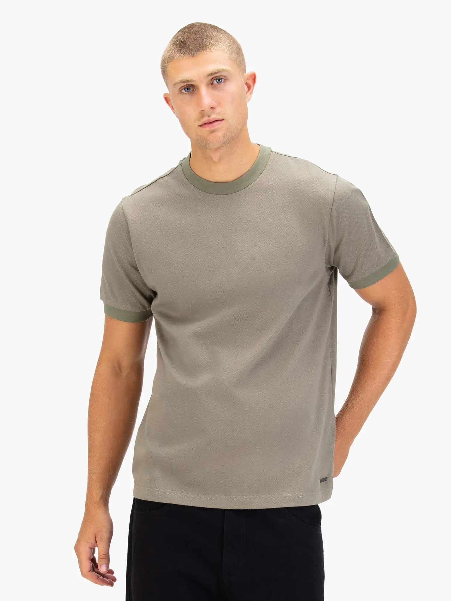 ALBAICIN HERRINGBONE T-SHIRT sold by Luke 1977 product image thumbnail 2