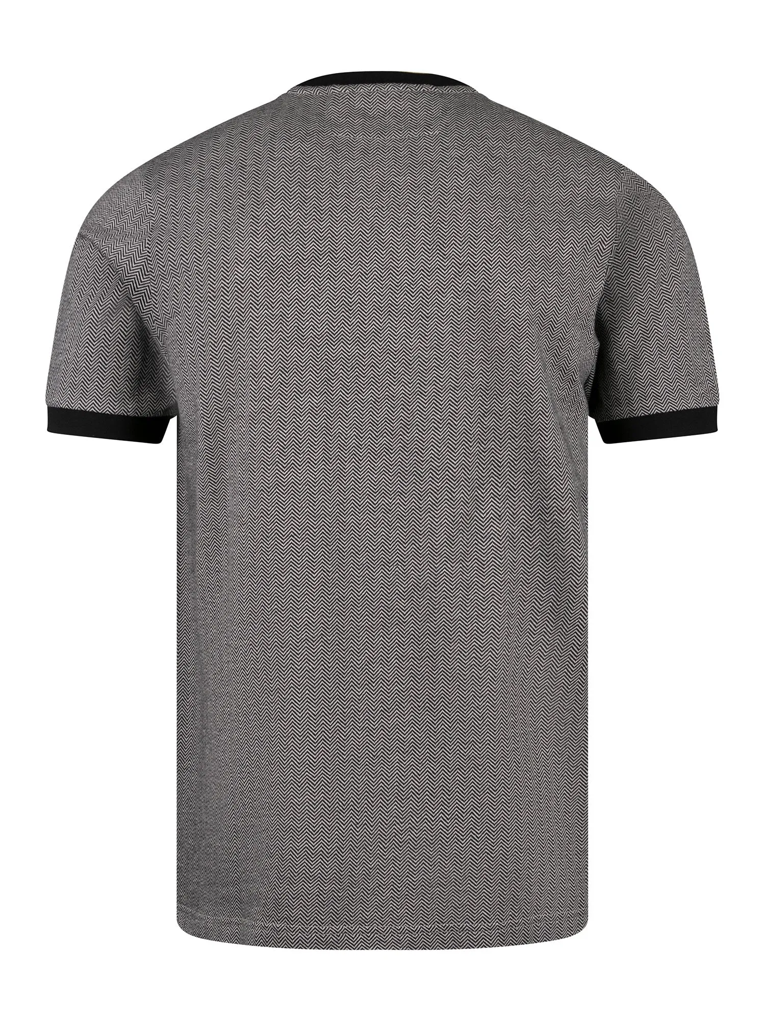 Albaicin Cotton Herringbone T-Shirt - Black/Cement sold by Luke 1977 product image thumbnail 5