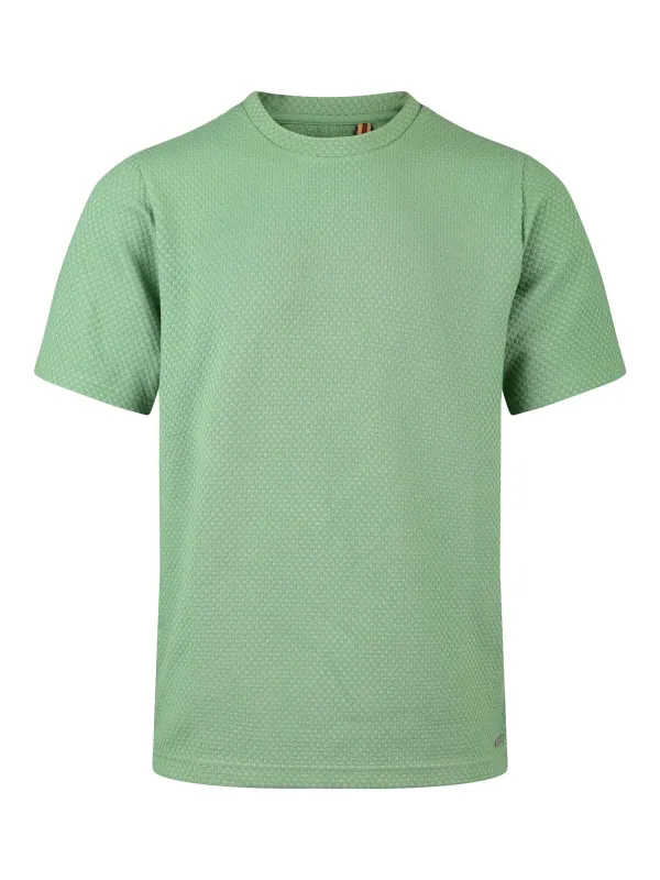 ARMILLA JACQUARD WAFFLE TEXTURED T-SHIRT sold by Luke 1977