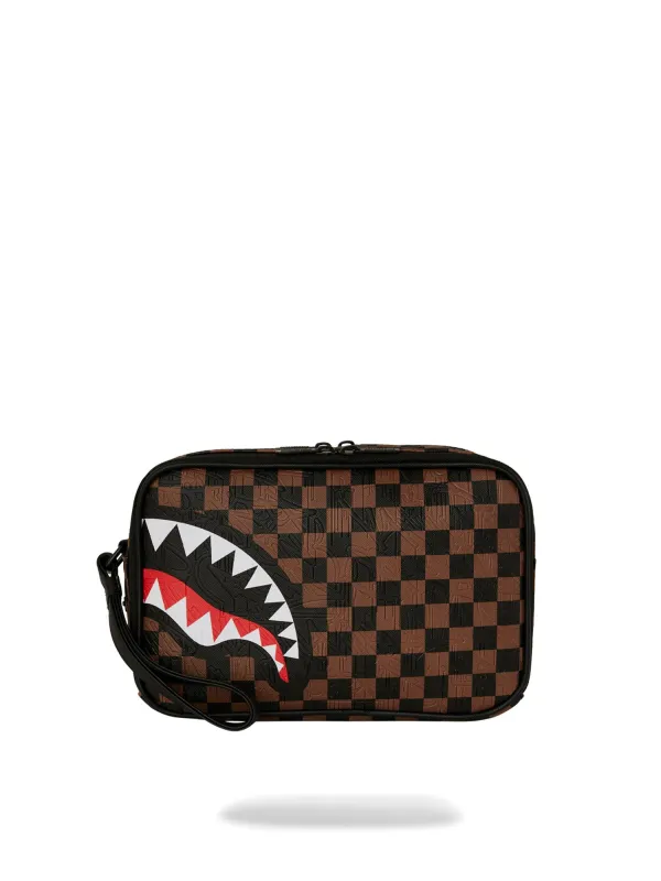 SPRAYGROUND CHECK 2 EMBOSS TOILETRY BAG sold by Luke 1977