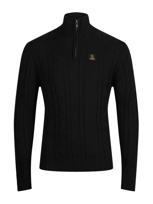 MERTON 1/4 ZIP KNITTED JUMPER sold by Luke 1977