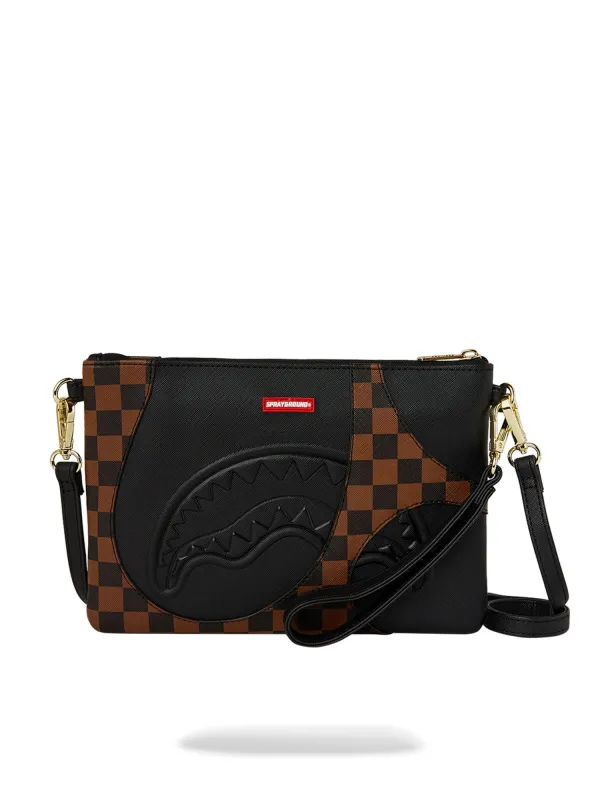 SPRAYGROUND JETSTREAM BROWN CROSSOVER CLUTCH sold by Luke 1977