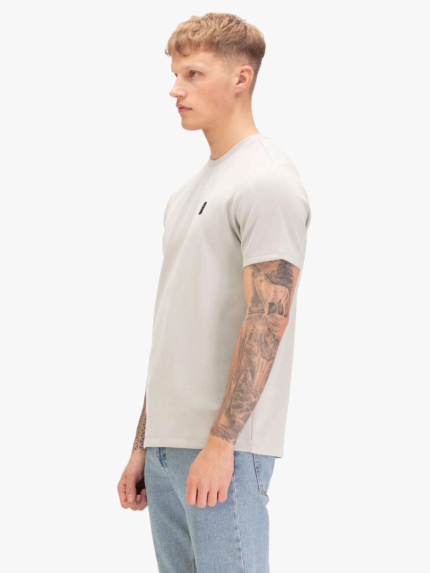 Awestruck Heavyweight Modal T-Shirt - Grey sold by Luke 1977 product image thumbnail 3