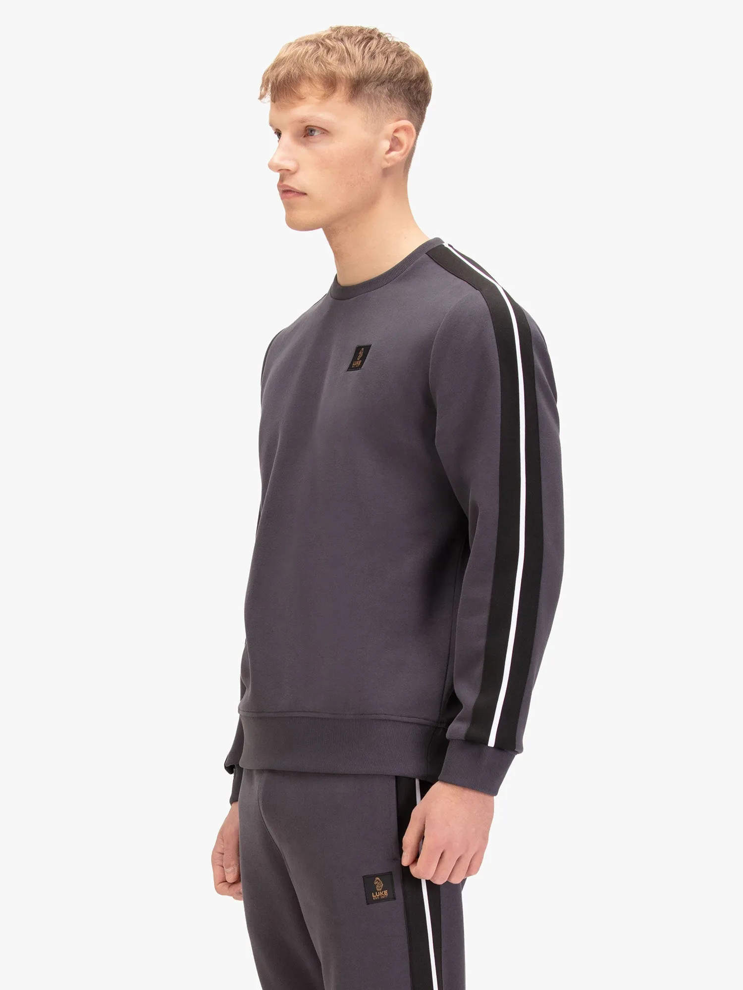 MASSACHUSETTS 1000 TAPE DETAIL SWEATSHIRT sold by Luke 1977 product image thumbnail 3