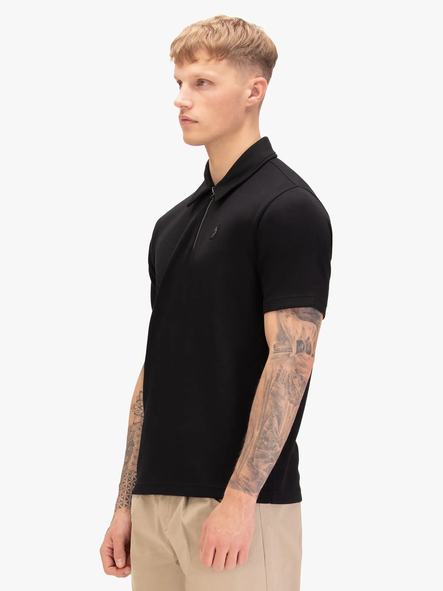 EUPHONIC MODAL ZIP POLO sold by Luke 1977 product image thumbnail 3