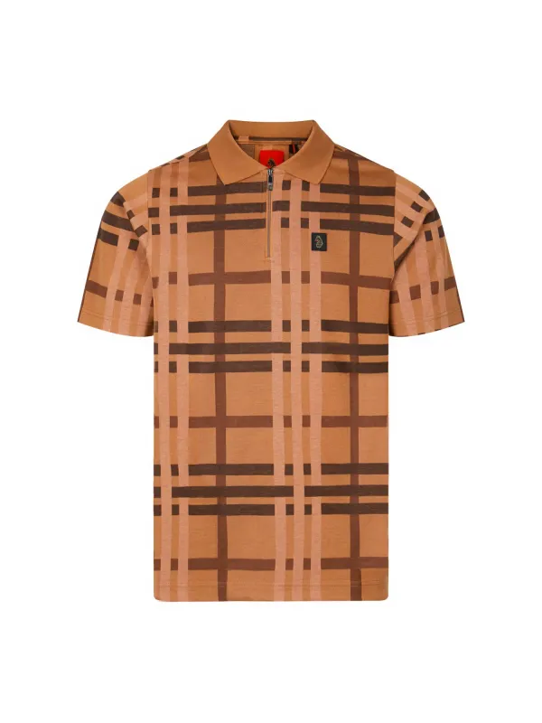 CASTLE ZIP NECK POLO made by Luke 1977