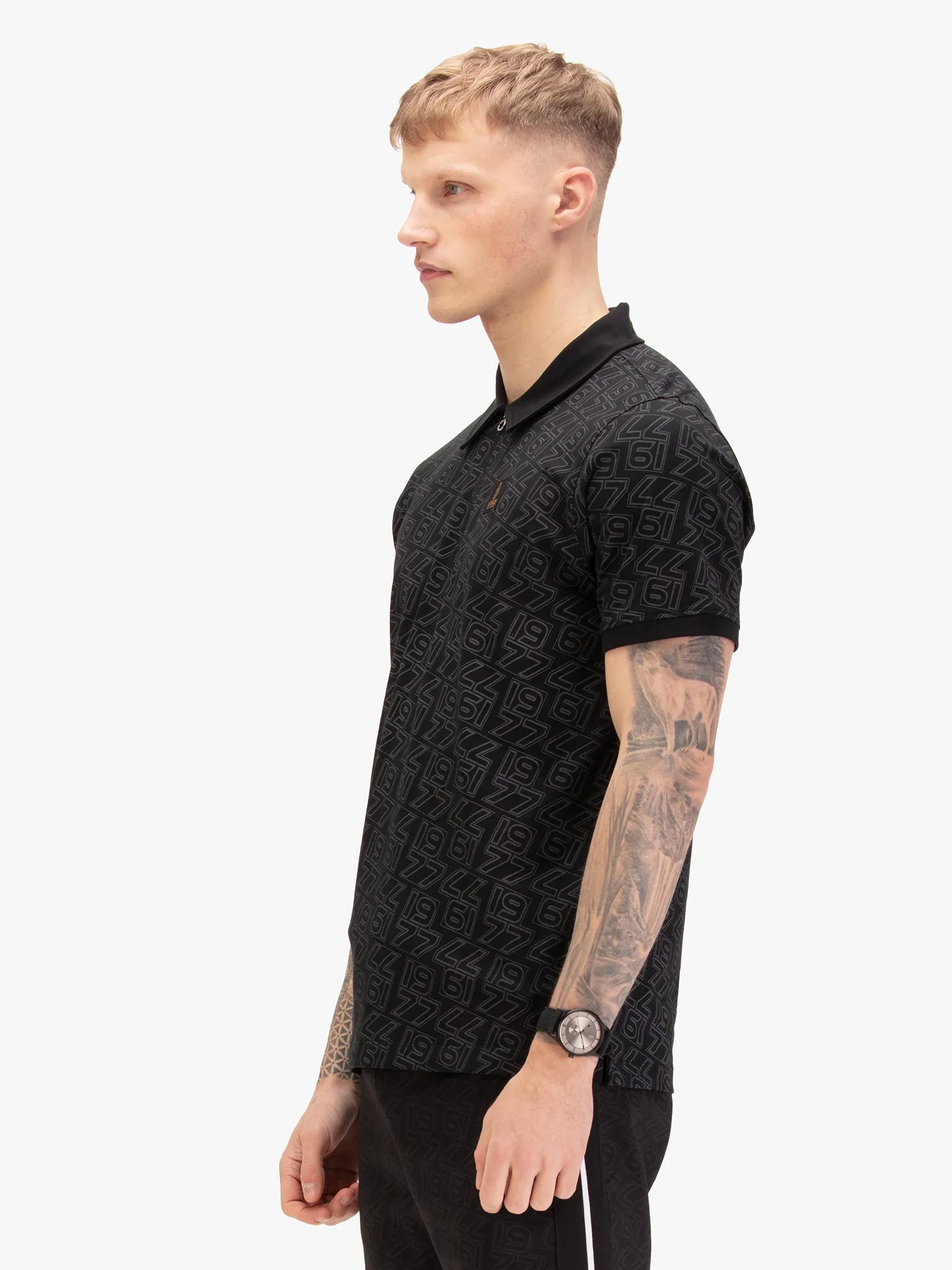 TOTTI OVERPRINT ZIP POLO sold by Luke 1977 product image thumbnail 3