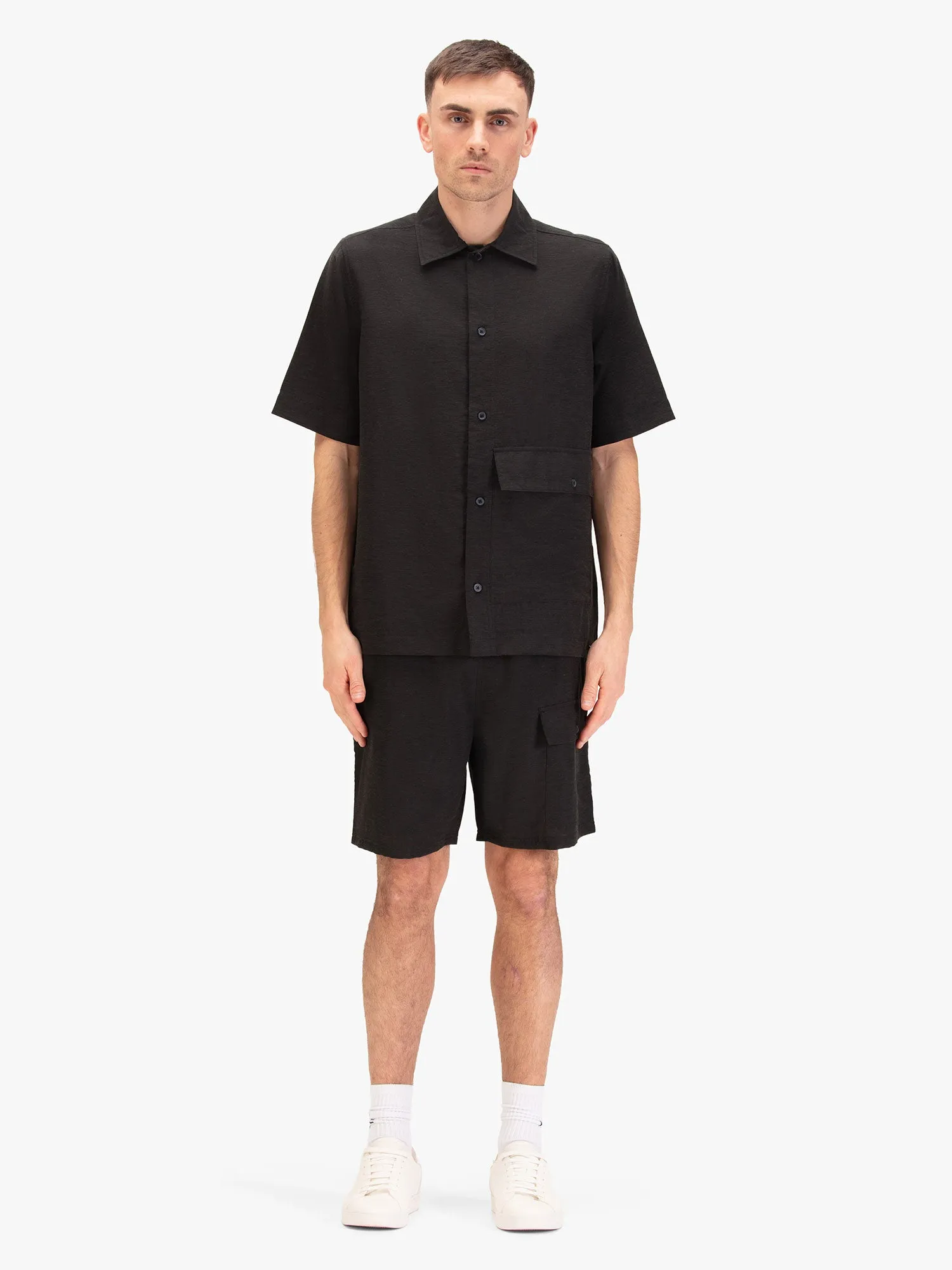 Ophi Relaxed Fit Lightweight Short Set - Black sold by Luke 1977 product image thumbnail 2