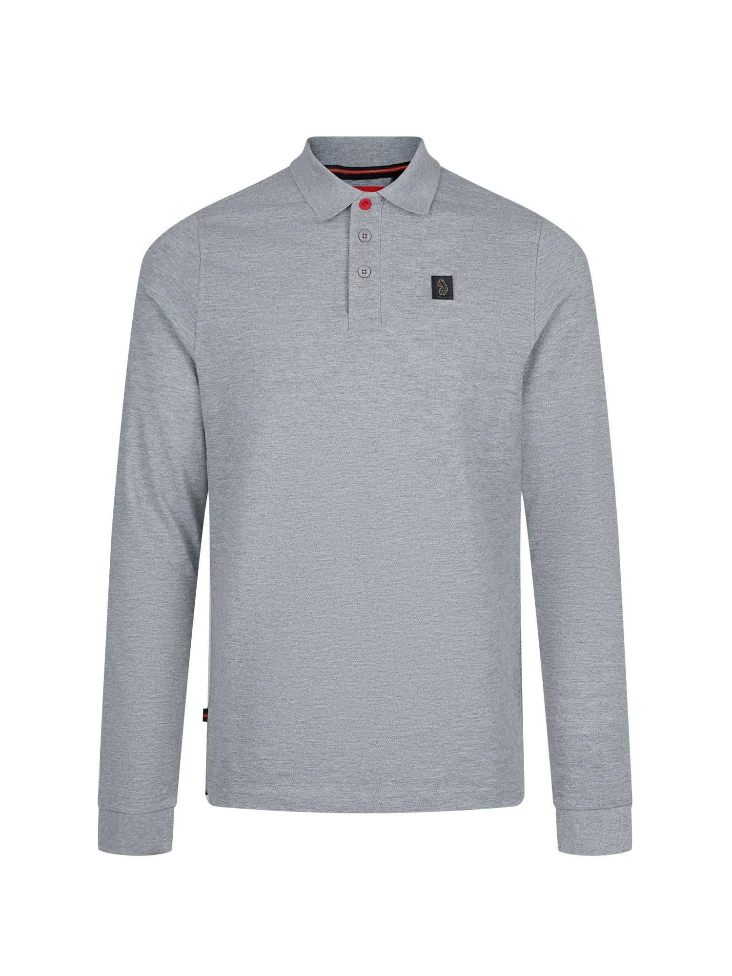 Williams 2500 Cotton Piqué Long Sleeve Polo Shirt - Marl Grey sold by Luke 1977