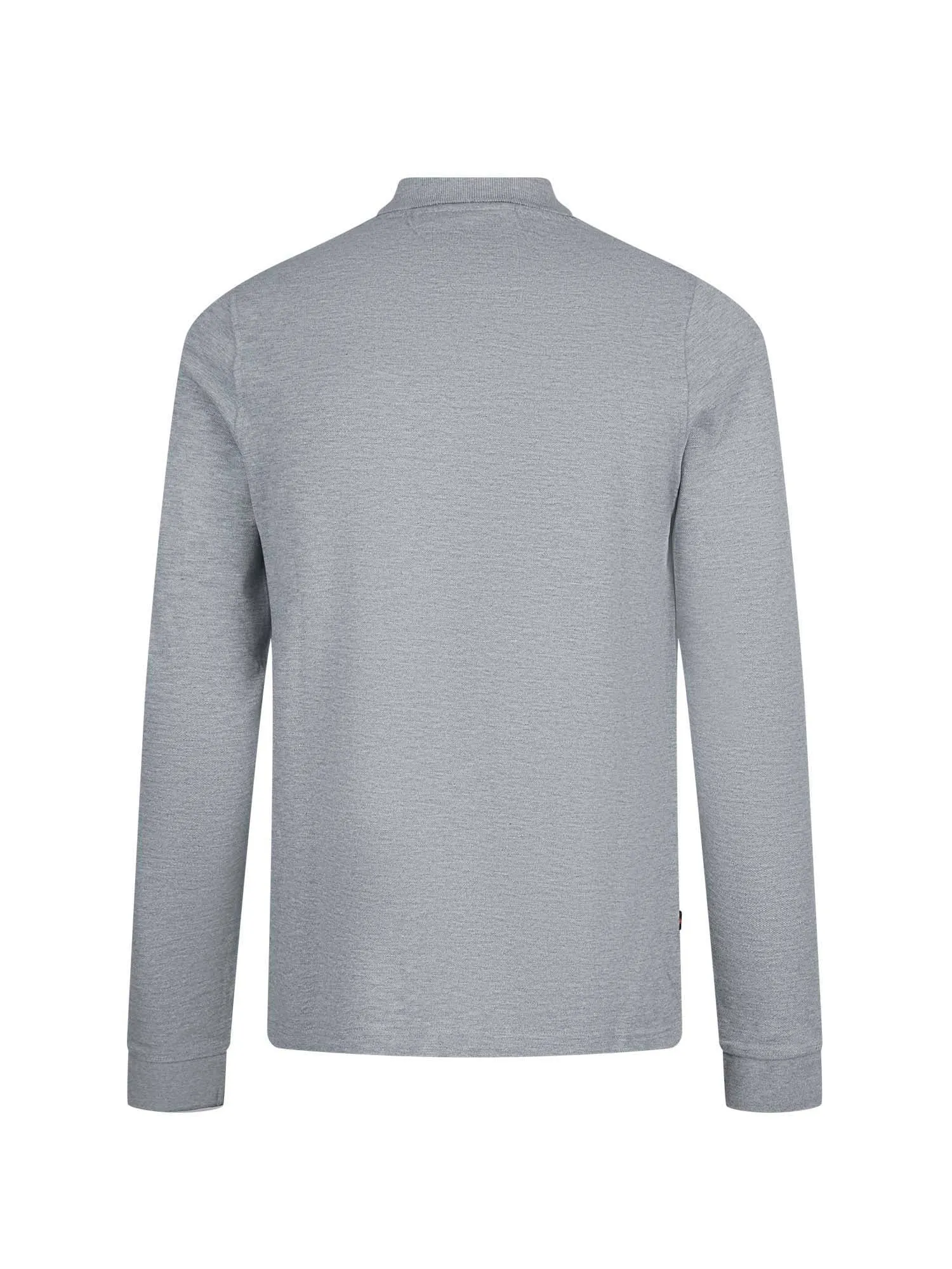 Williams 2500 Cotton Piqué Long Sleeve Polo Shirt - Marl Grey sold by Luke 1977 product image thumbnail 5