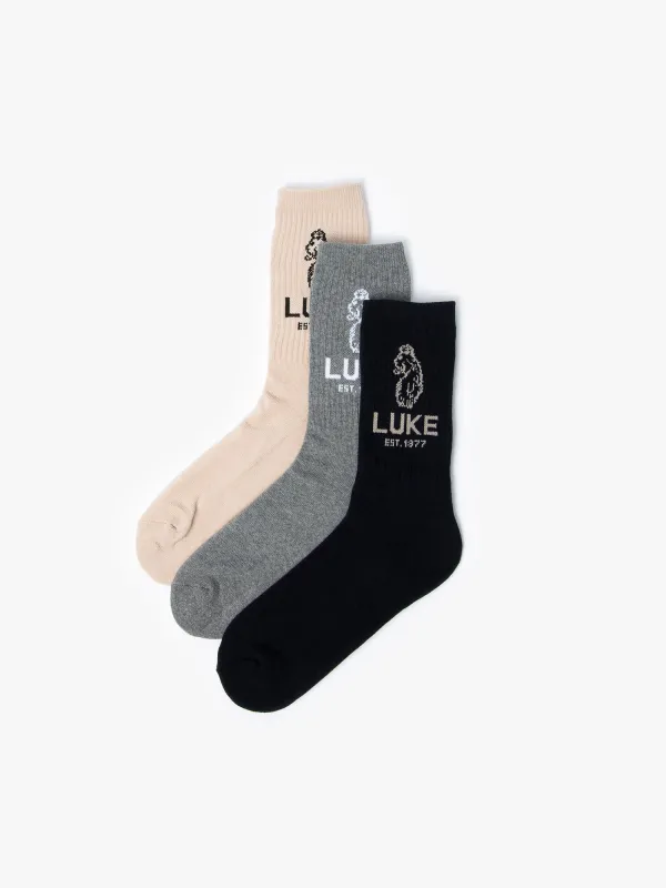 HERO 3 PACK SOCKS made by Luke 1977