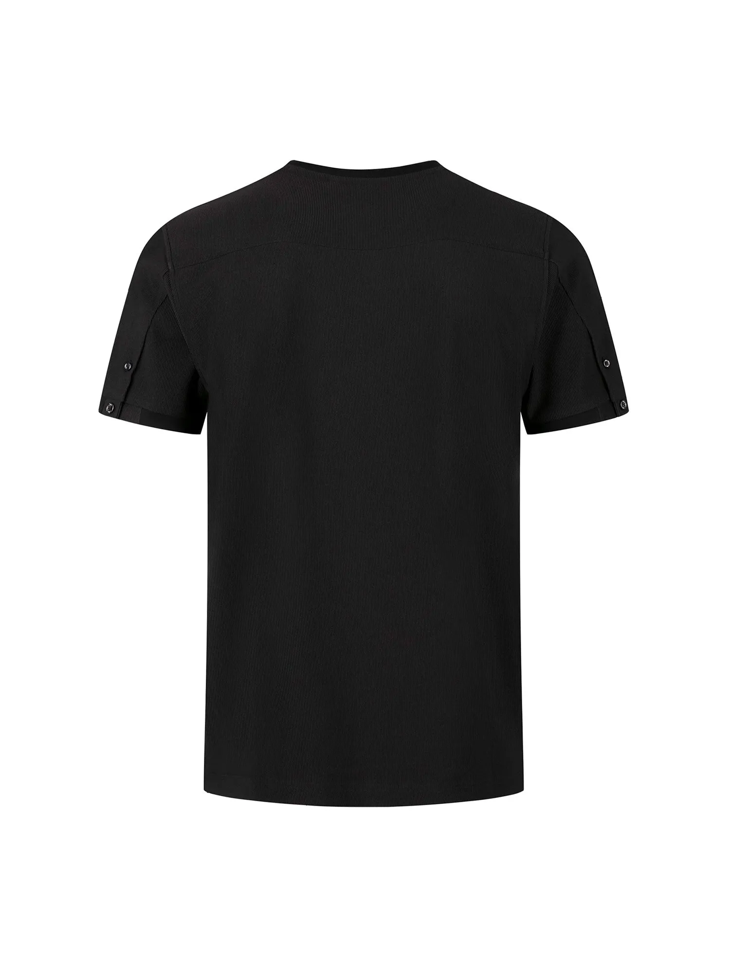 Keswick Ribbed Modal T-shirt - Black sold by Luke 1977 product image thumbnail 5