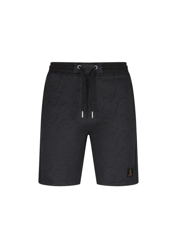 Riva Tricot Overprint Shorts - Black made by Luke 1977
