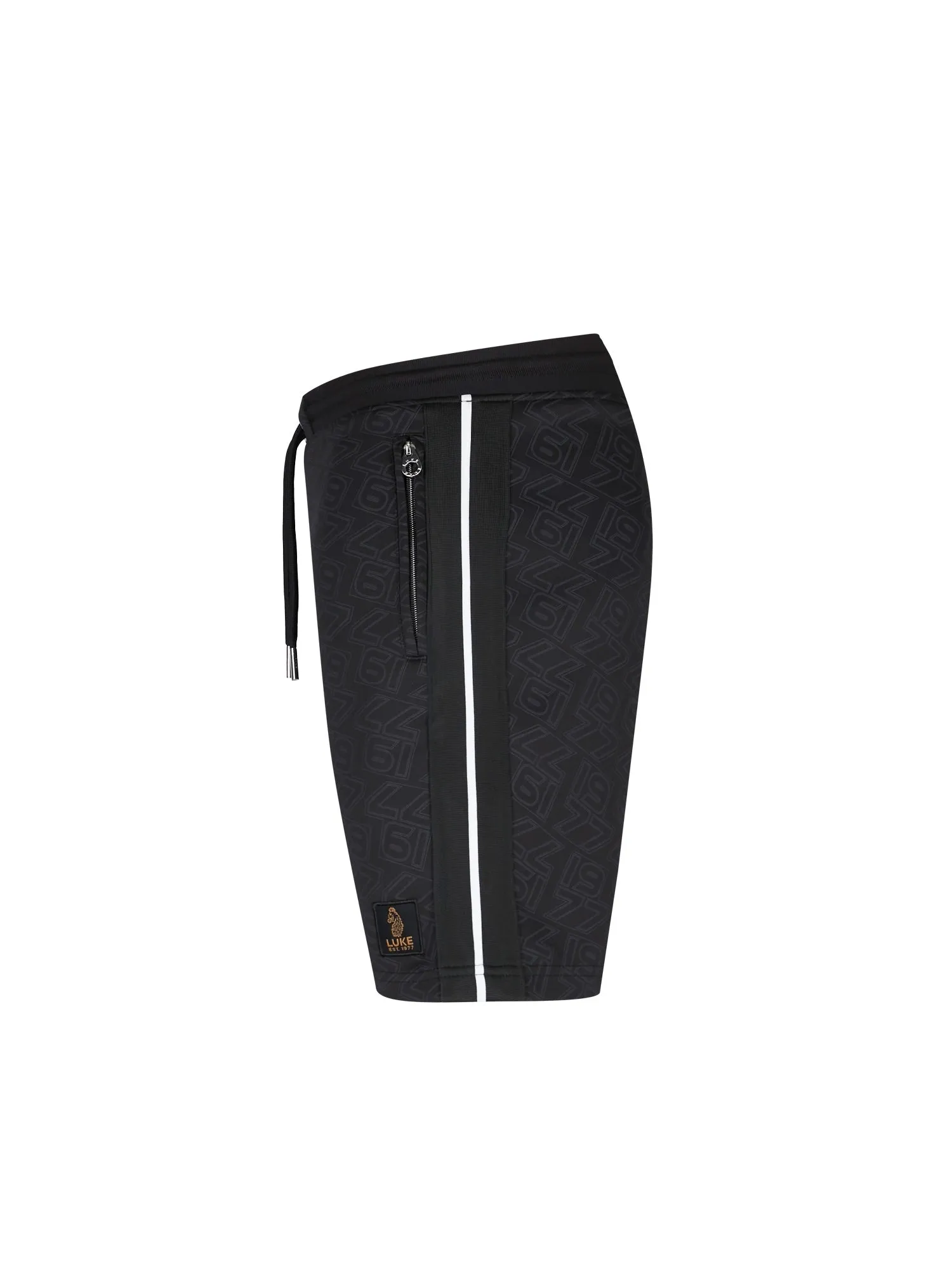 Riva Tricot Overprint Shorts - Black sold by Luke 1977 product image thumbnail 5