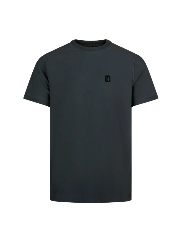 Keswick Ribbed Modal T-Shirt - Charcoal made by Luke 1977