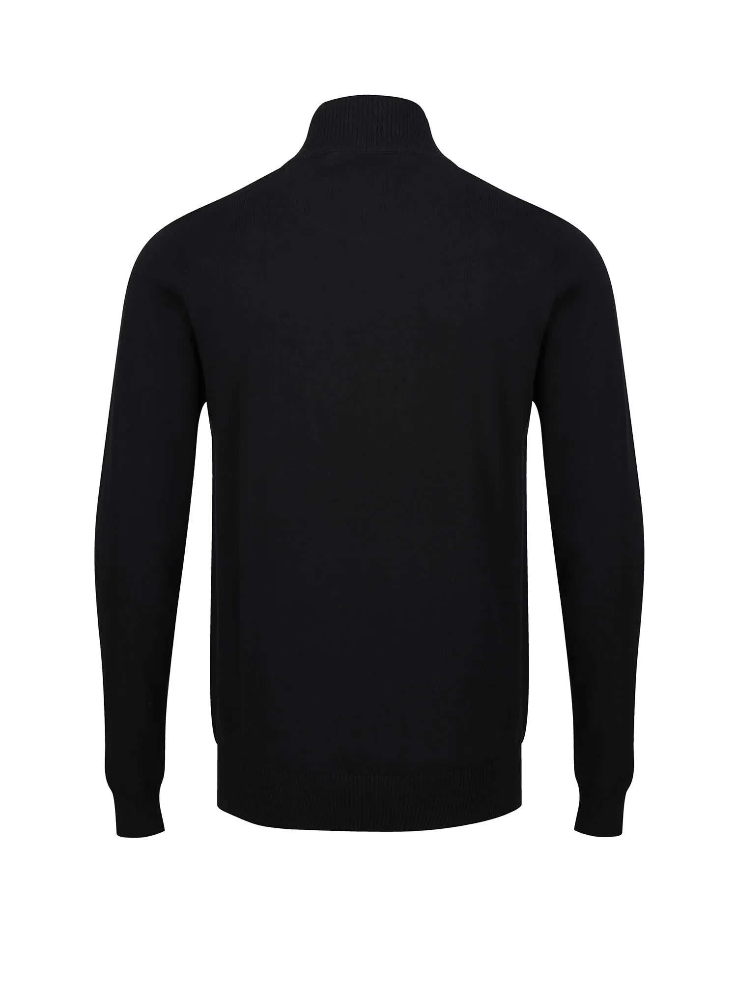 Pretender Quarter Zip Knitted Jumper - Black sold by Luke 1977 product image thumbnail 5