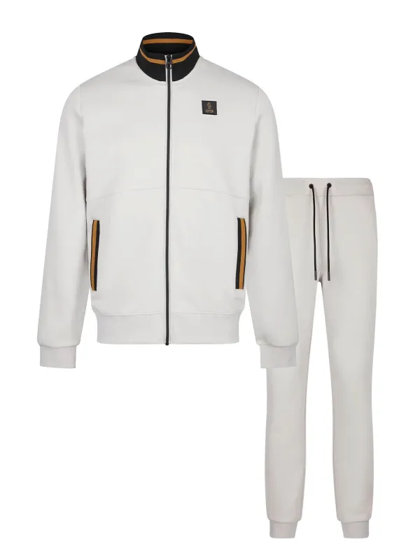 Makati Zip Through Tracksuit - Ice Grey made by Luke 1977