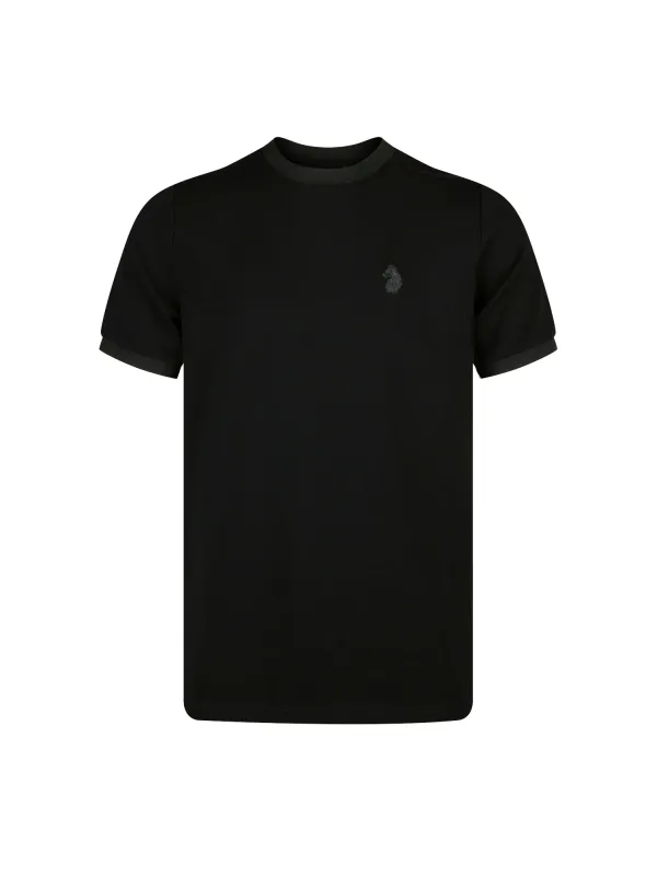 Leo Pique T-Shirt - Black made by Luke 1977