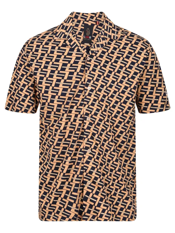 TRINIDAD OVERPRINT JERSEY CUBAN SHIRT sold by Luke 1977